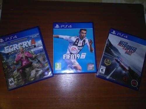 Fifa 19 Ps4 Farcry 4 Ps4 Need For Speed Rivals Ps4 Tri-pack!