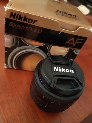 Objetivo Lente Nikon Nikkor 50 Mm 1.8 Af Perfecto Estado