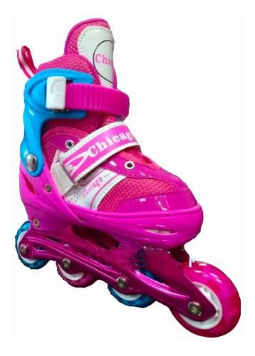 Patines Lineal O 4 Ruedas Ajustables Estilo Soy Luna + Kit