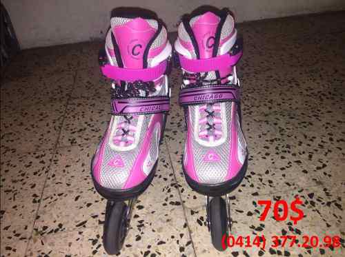 Patines Lineales Chicago Rosados