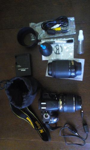 Camara Nikon D3200 Lente 18-55mm Y 55-200mm Memoria 16gb