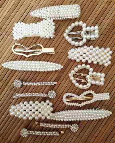 Hairclips De Perlas