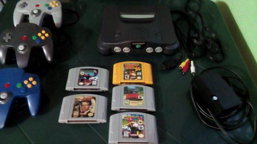 Nintendo 64 + 3 Controles + 5 Juegos