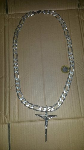 Vendo Cadena De Plata Ley 925 Con Su Cristo Gruesa 235 Grm