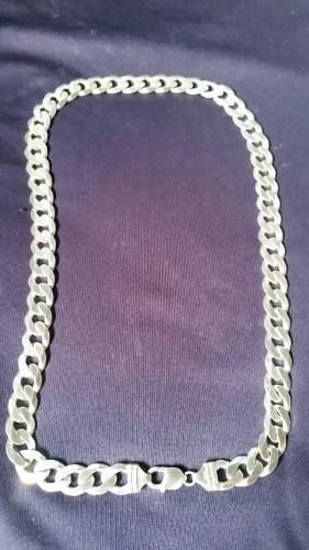 Cadena Collar De Plata Italy Ley 925 Gruesa