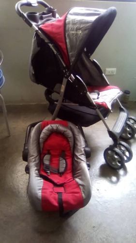 Coche Cuty Baby Con Porta Bebe Y Tapa Sol