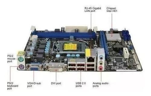 Tarjeta Madre Asrock H61m-dgs En Combo