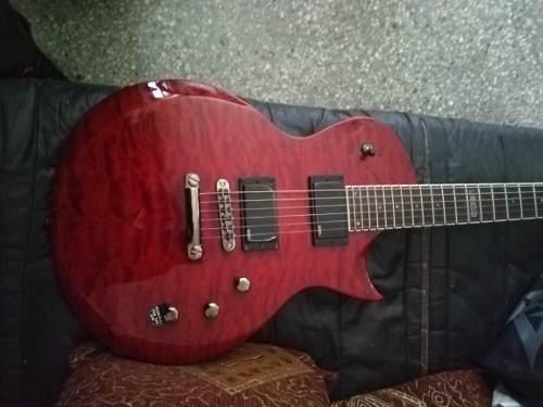 Guitarra Eléctrica Esp Ltd Ec-200qm Con Estuche Blando