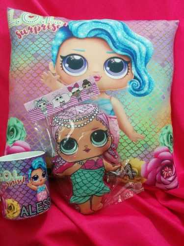 Lol Surprise Regalo Kit Taza Cojín Muñeca