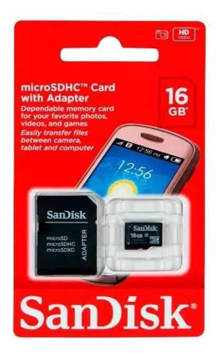 Memoria Micro Sd Sandisk 16gb Sandisk Microsd