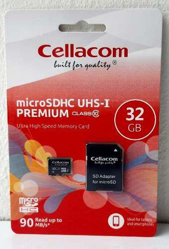 Memoria Micro Sdhc Uhs-1 (6vds) 32 Gb Clase 10 Con Adaptador