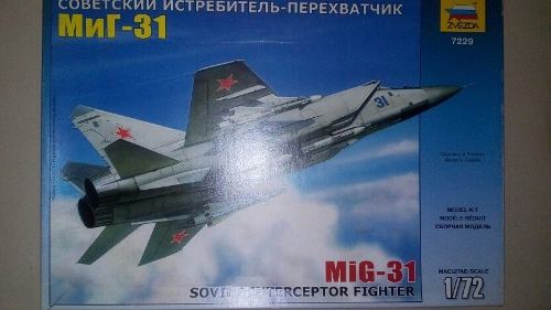 Mig-31 Escala 1/72 Marca Zvezda