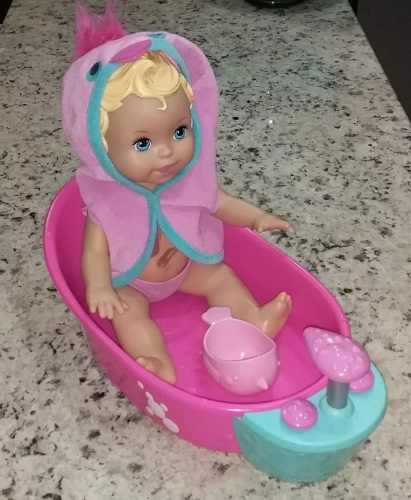 Muñeca Little Mommy Con Bañera - Usad0 - (.30.verdess)
