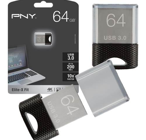 Pendrive Fit 64gb Pny Memoria Mini 64gb 200mb/s Usb 3.0