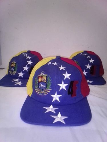 Gorra Venezuela Tricolor 4f 8 Estrellas Bordadas