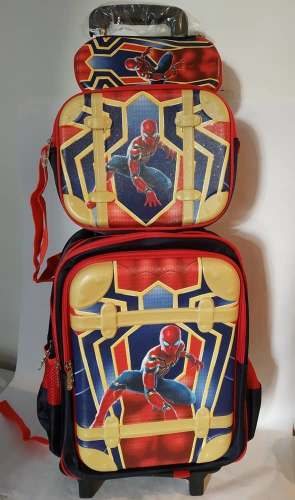 Maleta Escolar 3d Capitan America Spiderman Superman Batman