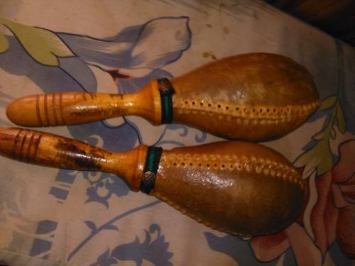 Maracas De Cuero Salseras Toma Y Dame