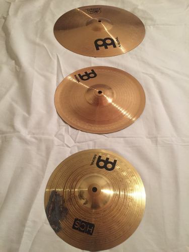 Platillos Crash 16'' China 12'' Splash 10'' Meinl