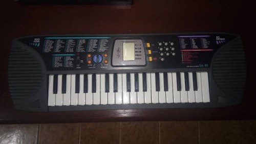Teclado Casio Sa-65 Songbank Keyboard Con Adaptador (video)