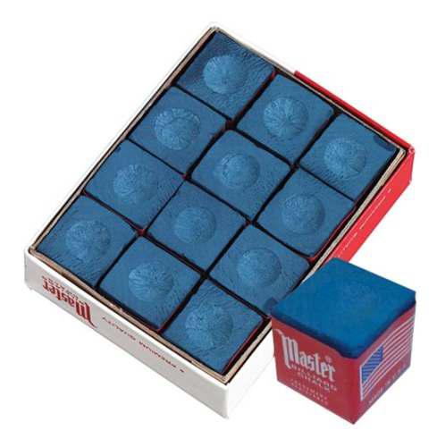 Tiza Master Blue Pool Billiard Caja De 12uds. Original Usa.