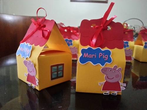 Mini Cajas Recuerdo Candy Bar Peppa Principito Bebes Minie