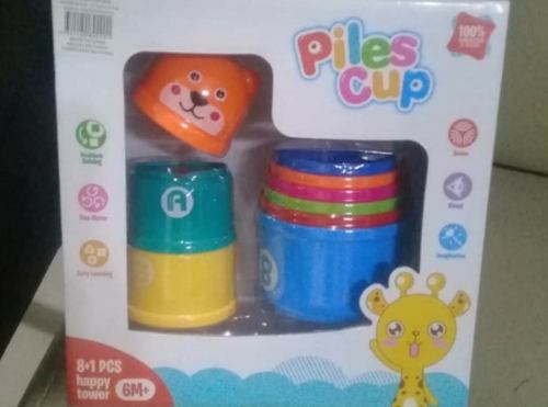 Tazas Apilables Para Bebés Marca Happy Tower