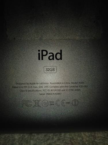 iPad 2, 10 Pulgadas Modelo A De 32gb