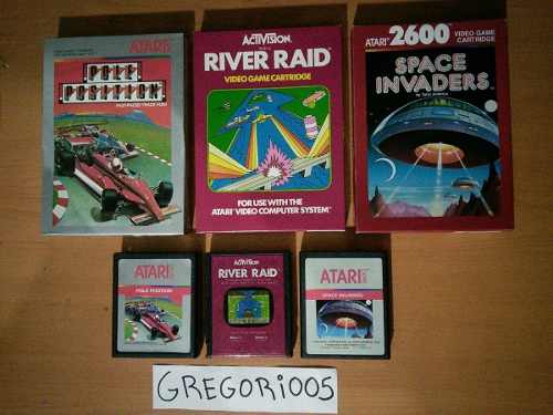 Combo Atari , Juegos Con Caja Y Manual!