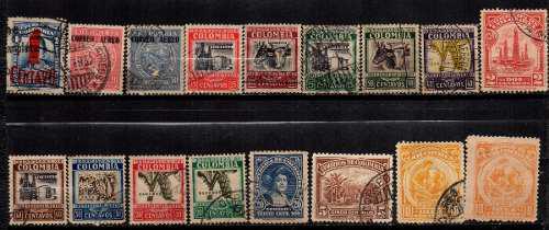 Estampillas Colombia 1932 Usadas