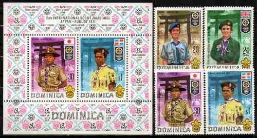 Estampillas Dominica 1971 Nuevas