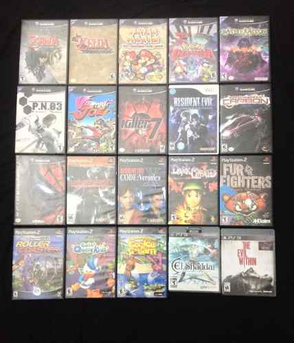 Lote De Juegos Originales Nintendo Gamecube & Playstation 2