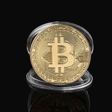Moneda Coleccion Bitcoin Banada Oro (mica Estillada Envio)