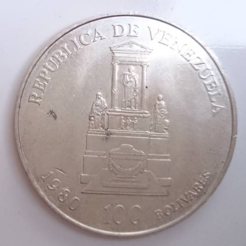 Moneda Conmemorativa De Bolivar 100 Bolivares De .