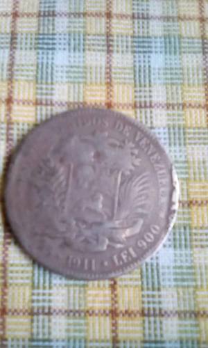 Moneda De 5bs. Fuerte.plata Lei900