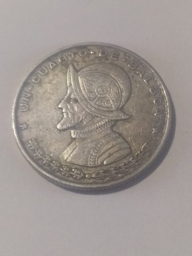 Moneda De Plata 1/4 De Balboa 