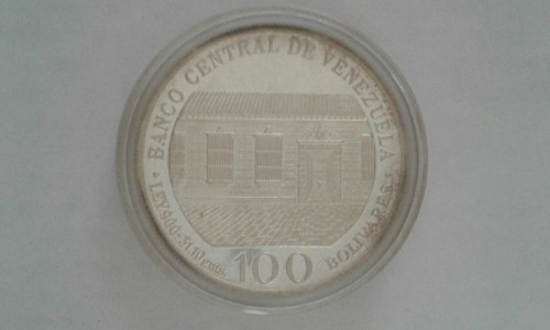 Moneda De Plata Bicentenario Del Libertador
