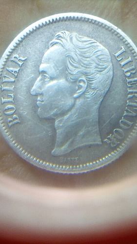 Moneda De Un Bolivar De Plata