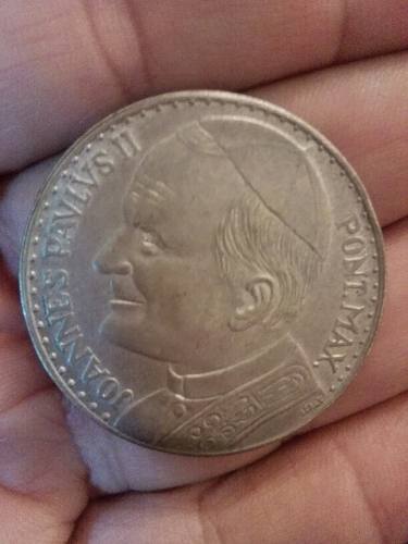 Moneda Sin Valor Con La Figura Del Papa Juan Pablo Segundo