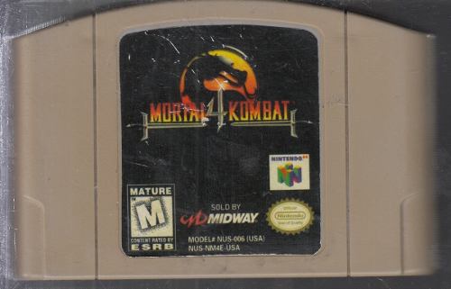 Mortal Konbat 4 Video Juego Original Usado Qq6 A8