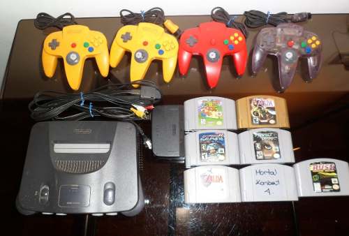 Nintendo 64, 4 Controles Y 7 Juegos