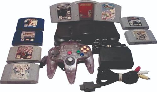 Nintendo 64 Con Coleccion De Juegos Y Control Funtastic.