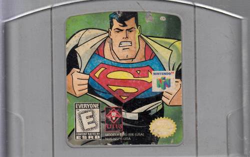 Super Man Video Juego De Nintendo 64 Usado Qq A8