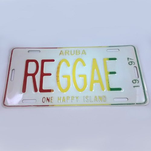 Aruba Reggae One Happy Island  Placa