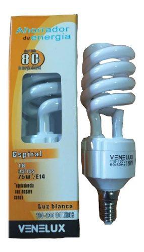 Bombillo Ahorrador Rosca E14 Luz Blanca 6500k Venelux