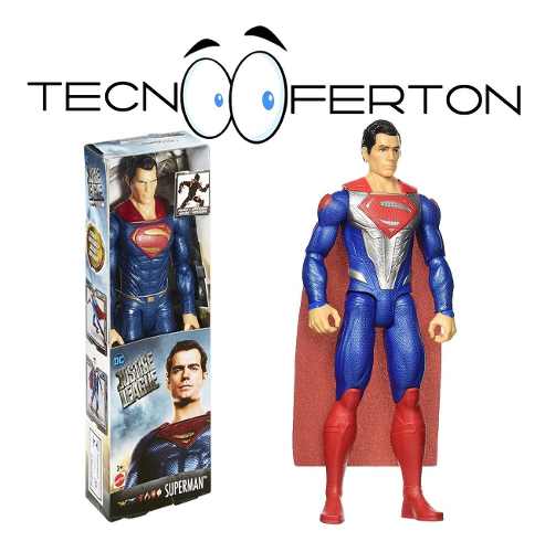 Dc Liga De La Justicia Superman Figura 30cm Original Tienda