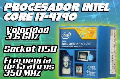 Intel Core I7 4790 Socket 1150 Sellado Nuevo 4.0 Ghz Turbo