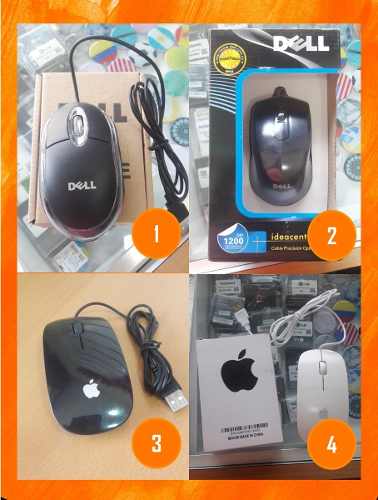 Mouses Ratón Óptico Para Pc Dell / Apple