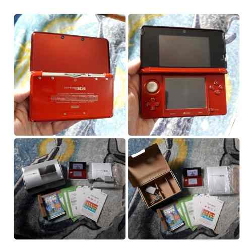 Nintendo 3ds Original Con 12 Juegos, Cargador, Caja