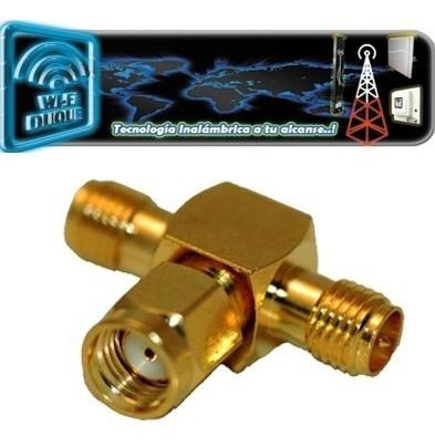 Sma T Divisor Adaptardor Splitter Antena Wifi