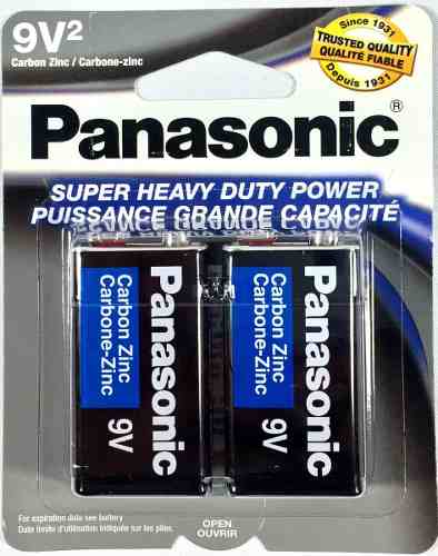 Baterias 9v Panasonic Blister De 2 Unidades